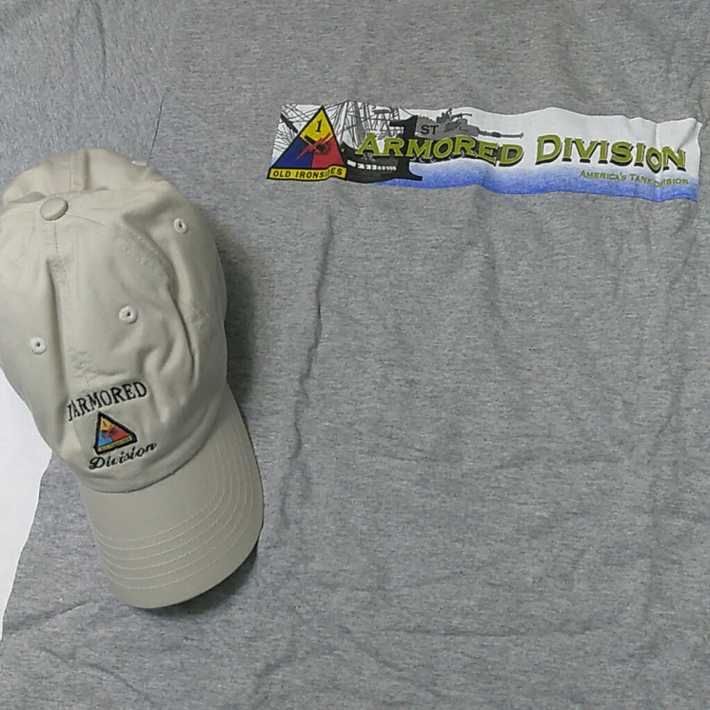 1st Armored Division cap and shirt